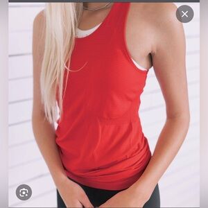 Zyia Red cooper active racerback tank